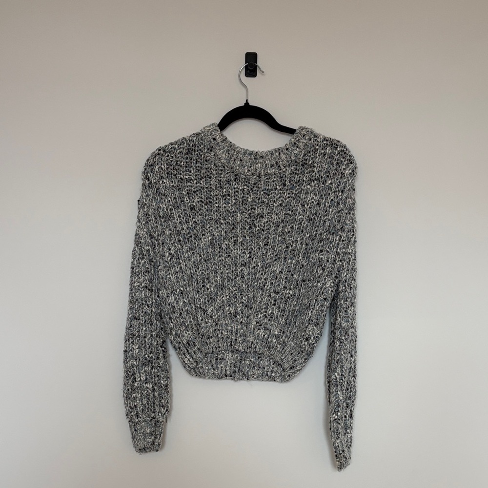 Garage Women's Marled Gray Knit Sweater